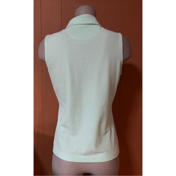 EP Pro Cool Mint V-Neck Sleeveless Polo Golf Top, Medium - Picture 3 of 6